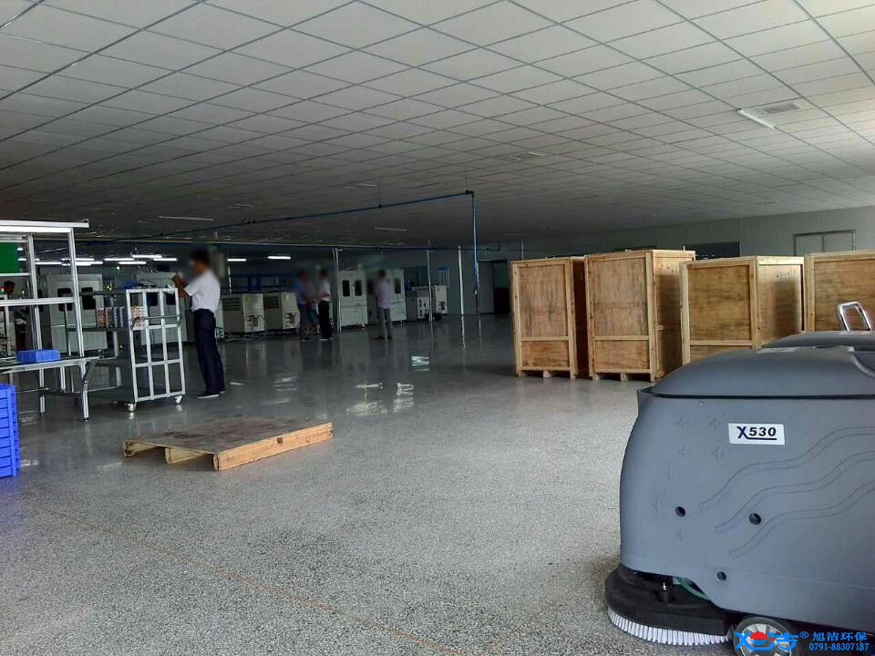 旭潔洗地機在手，工業廠房地面清潔